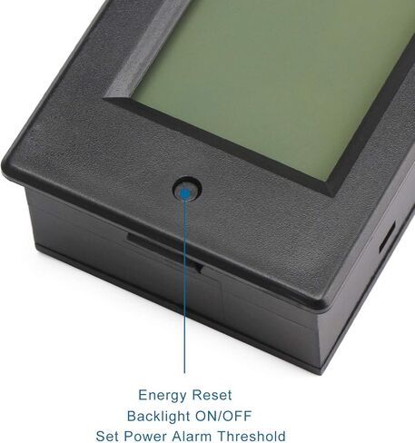 جهاز قياس رقمي متعدد من DROK بتيار مستمر 6.5-100 فولت 20 أمبير، جهاز قياس طاقة التيار الكهربائي، شاشة عرض رقمية LCD مع تحويلة مدمجة in Kuwait