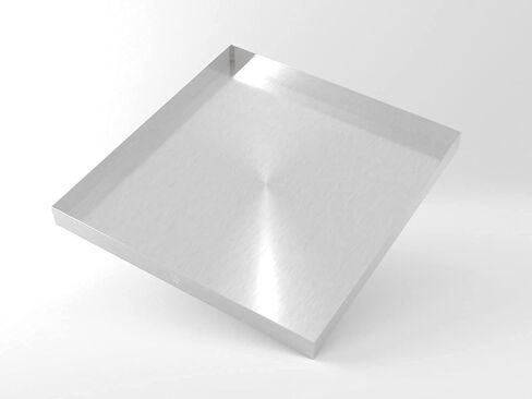 27" x 25" 2.5" Heavy Duty Washer Machine Drain Pan, Stainless Steel Fine (No Hole) in Kuwait