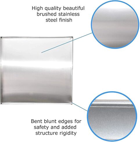 27" x 25" 2.5" Heavy Duty Washer Machine Drain Pan, Stainless Steel Fine (No Hole) in Kuwait
