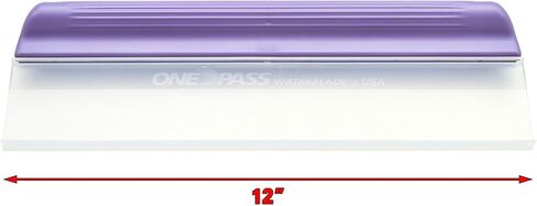 One Pass Classic 12" Waterblade Silicone T-Bar Squeegee Purple (WBL-OP2012CTY) in Saudi Arabia