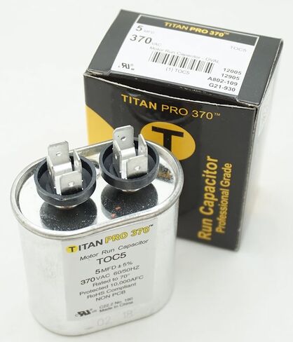Packard TOC5 Motor Run Capacitor Oval/MFD: 5 / Volts: 370 in Saudi Arabia