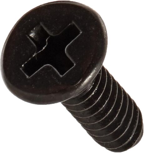 Small Parts 0406RPFB Steel Thread Rolling Screw for Metal, Black Oxide Finish, 82 Degree Flat Head, Phillips Drive, #4-40 Thread Size, 3/8" Length (Pack of 100) in Saudi Arabia