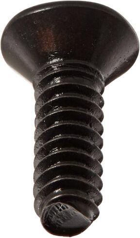 Small Parts 0406RPFB Steel Thread Rolling Screw for Metal, Black Oxide Finish, 82 Degree Flat Head, Phillips Drive, #4-40 Thread Size, 3/8" Length (Pack of 100) in Saudi Arabia