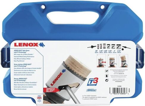 Lenox Tools - T30802-1200L LENOX Tools Hole Saw Kit for Electricians, Speed Slot, 17 Piece ( 308021200L) in Saudi Arabia