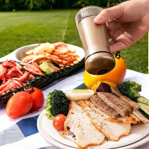 Elegant Silver Salt and Pepper Shaker Set Adjustable Stainless Steel and Glass Modern Design Adjustable Top Makes it the ideal Spice and Seasoning Dispenser Kitchen Sugar and Cinnamon Shakers in Saudi Arabia