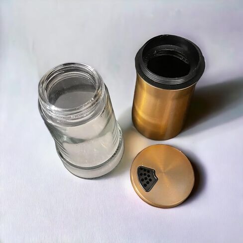 Elegant Silver Salt and Pepper Shaker Set Adjustable Stainless Steel and Glass Modern Design Adjustable Top Makes it the ideal Spice and Seasoning Dispenser Kitchen Sugar and Cinnamon Shakers in Saudi Arabia