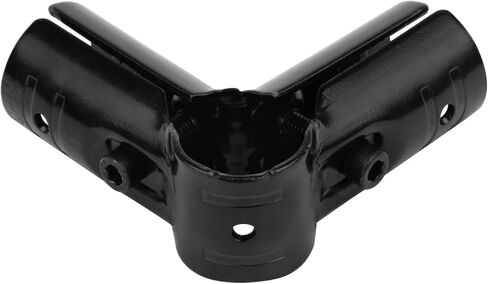 10 Pcs Three Port L Shape Lean Pipe Clamp, Fit 1.1 inch (28mm) OD Lean Tube, Thickness 2.3mm, Steel Metal 90 Degree Joint Pipe Clamp Connector, for Lean Workstation, Shelves in Saudi Arabia