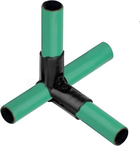 10 Pcs Three Port L Shape Lean Pipe Clamp, Fit 1.1 inch (28mm) OD Lean Tube, Thickness 2.3mm, Steel Metal 90 Degree Joint Pipe Clamp Connector, for Lean Workstation, Shelves in Saudi Arabia