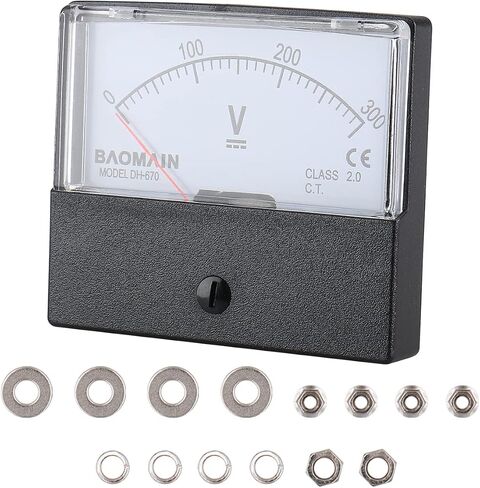Baomain Dh-670 DC 300v Volt Analog Panel Mount Meter Voltmeter in Saudi Arabia