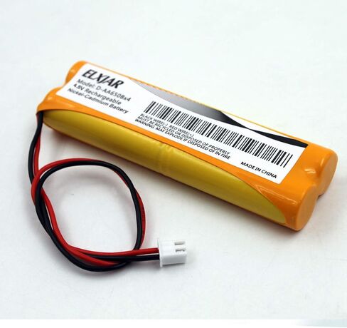 elxjar (5-Pack) 4.8V 600mAh Ni-CD Battery Pack Replacement for Unitech Dual-Lite 0120859, All Fit E1021R LITHONIA D-AA650Bx4, EJW-NI-CAD BYD D-AA650B-4 Exit Sign Emergency Light in Kuwait