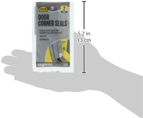 سدادات زوايا الباب من ام-دي، ابيض، عبوة من قطعتين in Kuwait