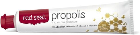 Red Seal Propolis Toothpaste – Toothpaste Made with 100% New Zealand Bee Propolis Extract, Anise, Peppermint, Eucalyptus Essential Oils - No Fluoride, No Preservatives, No Artificial Flavors or Colors in Saudi Arabia