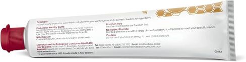 Red Seal Propolis Toothpaste – Toothpaste Made with 100% New Zealand Bee Propolis Extract, Anise, Peppermint, Eucalyptus Essential Oils - No Fluoride, No Preservatives, No Artificial Flavors or Colors in Saudi Arabia