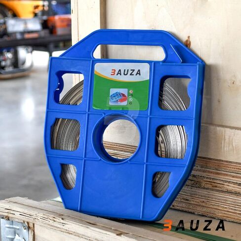 BAUZA JH1340 Stainless Steel Strapping Band Coil 1/2 Wide 0.015 Thick, Stainless Steel Bright Annealed Finish Band, Stainless Steel Portable Strong Straps for Heavy Load 100 Feet Rool in Kuwait