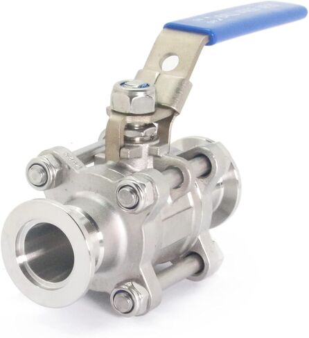 QiiMii Stainless Steel 304 Vacuum Ball Valve Clamp Valve with Locking Device, KF-16 in Kuwait