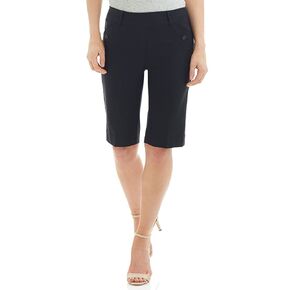Rekucci Women's Ease Into Comfort Modern Pull-On Bermuda Short with Pockets in Saudi Arabia