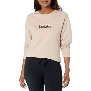 Calvin Klein Women's Reimagined Heritage Crewneck Sleep Sweatshirt