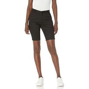 IZOD Women's Juniors Uniform Skinny Bermuda Stretch Twill Short
