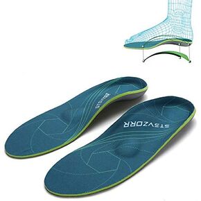 STSVZORR 220 lbs+ High Arch Support Insert Metatarsal Pad Pain Relief Men Women Plantar Fasciitis Insole Orthotic Flat Feet Heel Spur Comfort Standing All Day, Work Boots Shoe Insole in Saudi Arabia