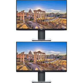 Dell P2419H 24 Inch LED-Backlit, Anti-Glare, 3H Hard Coating IPS Monitor - (5 ms Response, FHD 1920 x 1080 at 60Hz, 1000:1 Contrast, with DisplayPort, VGA, HDMI 2-Pack Bundle - Black (Renewed) in Saudi Arabia