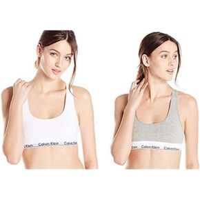 Calvin Klein Women's Modern Cotton Bralette 2 Pack