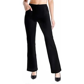 Yogipace,Belt Loops,Women's Petite/Regular/Tall Bootcut Dress Yoga Work Pants in Saudi Arabia
