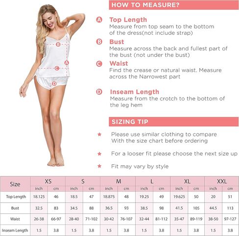 INK+IVY Women's Lingerie Woven Satin Sexy Sleepwear Tank Top and Matching Cami Short Sensual Pajamas Set, Silky Nightwear in Saudi Arabia