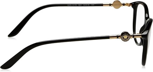 Versace Women's VE3175 Eyeglasses, Black, 54/16/140 in Saudi Arabia
