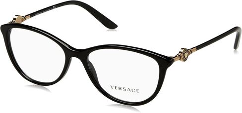 Versace Women's VE3175 Eyeglasses, Black, 54/16/140 in Saudi Arabia