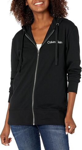 سترة بغطاء رأس للسيدات من Calvin Klein بسحاب كامل in Saudi Arabia