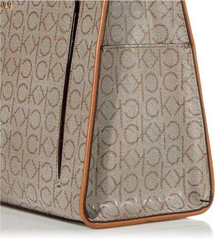 كالفن كلاين حقيبة توت نسائية مزخرفة بشعار المارغوت من كالفن كلاين مارجوت, One Size in Kuwait