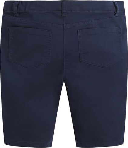 IZOD Women's Juniors Uniform Skinny Bermuda Stretch Twill Short in Saudi Arabia