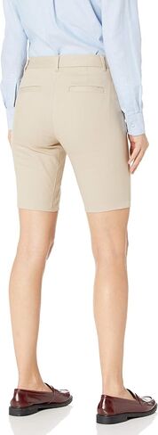 IZOD Women's Juniors Uniform Skinny Bermuda Stretch Twill Short in Saudi Arabia
