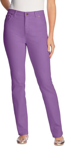 Woman Within Women's Plus Size Straight Leg Stretch Jean in Kuwait