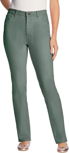 Woman Within Women's Plus Size Straight Leg Stretch Jean in Kuwait