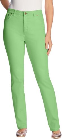 Woman Within Women's Plus Size Straight Leg Stretch Jean in Kuwait