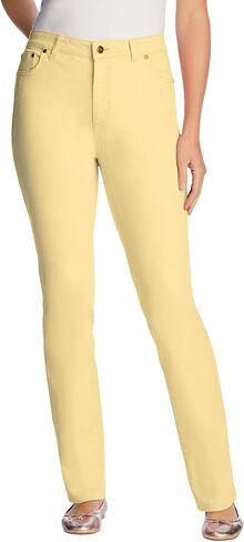 Woman Within Women's Plus Size Straight Leg Stretch Jean in Kuwait