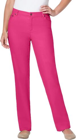 Woman Within Women's Plus Size Straight Leg Stretch Jean in Kuwait