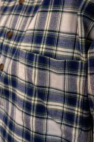 Lee Valley, Ireland Valley Men's Genuine Irish Cotton Flannel Nightshirt (Large, LV38 Douglas Blue Tartan) in Saudi Arabia