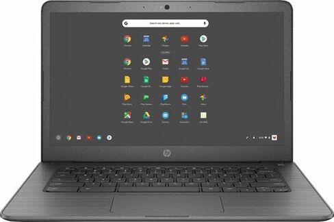 أحدث كمبيوتر محمول HP Chromebook HD بشاشة تعمل باللمس مقاس 14 بوصة (Intel Celeron N3350 حتى 2.4 جيجا هرتز، ذاكرة وصول عشوائي 4 جيجا بايت، ذاكرة فلاش 32 جيجا بايت، واي فاي، كاميرا عالية الدقة، بلوتوث، عمر بطارية يصل إلى 10 ساعات، نظام تشغيل Chrome، أسود) ( in Saudi Arabia