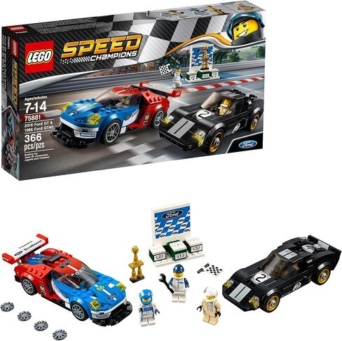 LEGO Speed Champions 6175279 2016 GT & 1966 Ford Gt40 75881 Building Kit (366 Piece), Multi in Saudi Arabia
