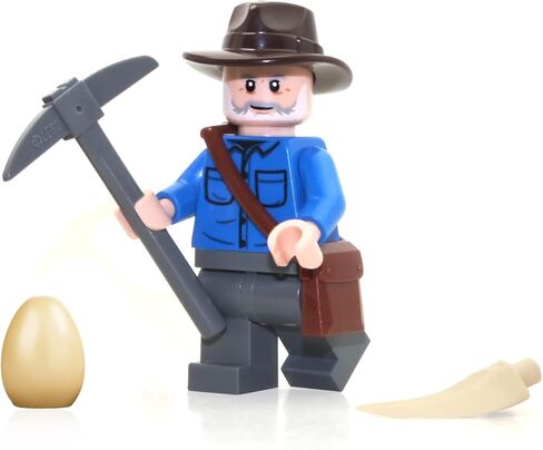 LEGO Jurassic World Dominion - Dr. Alan Grant Minifigure (with Pouch, Pickaxe, Dinosaur Egg and T-Rex Tooth) 76949 in Kuwait