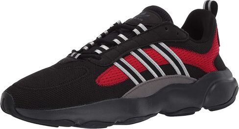 adidas Originals Men's Haiwee Sneaker, core Black/Silver met./Scarlet, 14 M US in Saudi Arabia