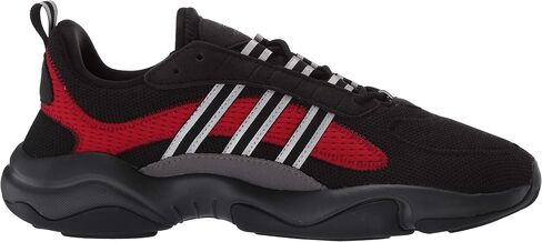 adidas Originals Men's Haiwee Sneaker, core Black/Silver met./Scarlet, 14 M US in Saudi Arabia