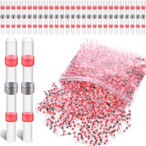 1000 قطعة من Therwen ختم لحام أحمر، موصلات مؤخرة قابلة للانكماش بالحرارة، AWG 22-18، موصلات أسلاك موصلات سلك كهربائي موصلات لحام طرفية مقاومة للماء لقوارب السيارات البحرية in Kuwait
