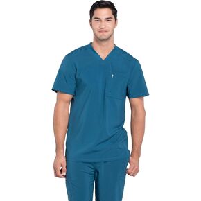 Cherokee Infinity Men Scrubs Top Tuckable V-Neck CK910A