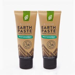 Redmond Earthpaste - Natural Non-Fluoride Toothpaste, 4 Ounce Tube (2 Pack, Lemon Twist)