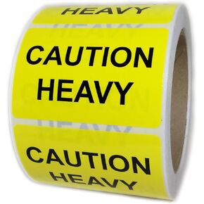 ملصقات مكتوب عليها "Caution Heavy" - 3" في 2" - 500 قطعة in Kuwait