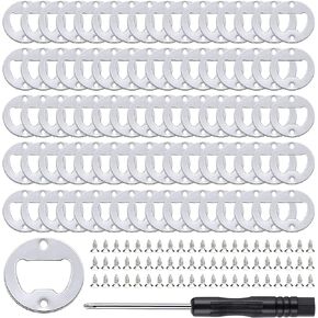 25 Set DIY Bottle Opener Insert Kits, Rustproof Inserts + 50 Screws Screwdriver Metal Beer Hardware Parts Accessories for Resin Mold (Bronze 25) in Kuwait