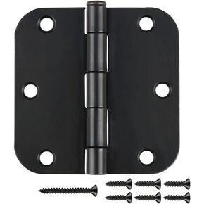 30 Pack Nickel Door Hinges Brushed Nickel 3 1/2 Interior Door Hinges Satin Nickel 3.5 Inch with 5/8" Radius Corners 3 ½"x 3 ½" Silver Hardware Controls JIW Garage Factory
